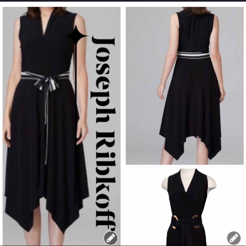 Joseph Ribkoff Sleeveless, V-neckline dress
